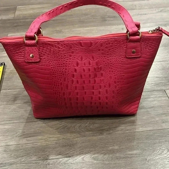 Marc Fisher Pink Faux Vegan Croc Leather Tote Bag-NWOT - Picture 5 of 8